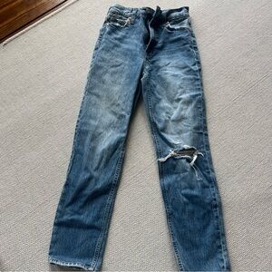 GAP women’s cheeky straight sky high size 24/00R- Dark Blue